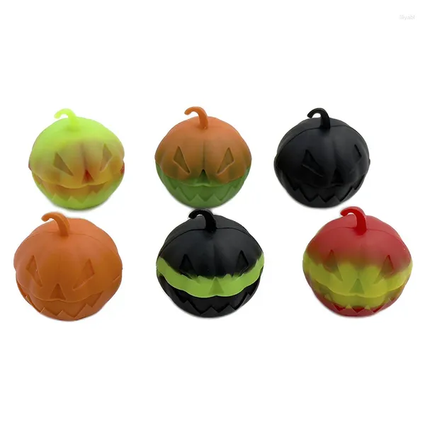 Bouteilles de rangement 10pcs Jar Pumpkin Continier en silicone 3 ML Boîte de cire d'huile