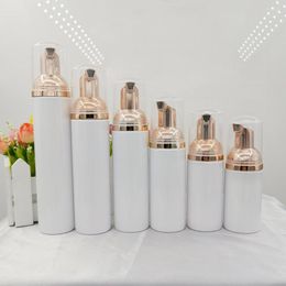 Bottiglie di stoccaggio Bottiglia di schiuma di plastica da 10 pezzi con pompa color argento Dispenser di schiuma da viaggio vuoti per shampoo al sapone 30/50/70/80/100 ml