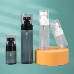 Bouteilles de rangement 10pcs en plastique de maquillage en plastique bouteille de pulvérisateur bouteille macaron rechargeable bocaux avec tube pour comestiques voyage réutilisable