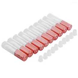 Botellas de almacenamiento 10pcs/set 1.5ml bricolaje de tubos de brillo de brillo vacío tubo lápiz labial recipiente cosmético botella redonda de brillo de labios