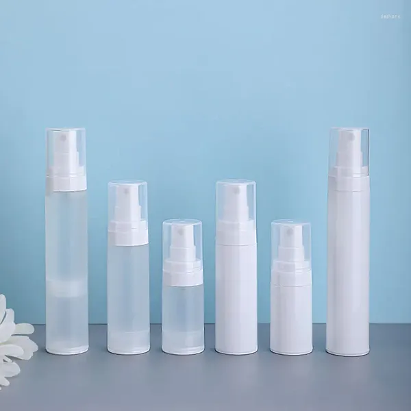 Bouteilles de rangement 10pcs petits plastique vide en plastique sans air vide de pompe à vide sans bouteille pour maquillage cosmétique