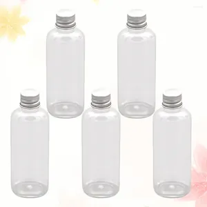 Bouteilles de rangement 10pcs en bouteille de petite bouteille de poudres à huile essentielle de poudres de graisses de graisses de maquillage support (transparent) (transparent)