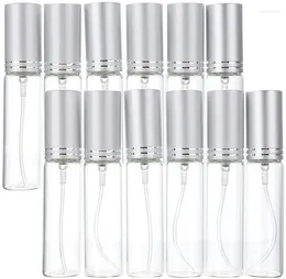 Opslagflessen 10 stcs10 ml glas parfum spray fles draagbare lege mini vloeistof cosmetische containers bijvulbaar helder