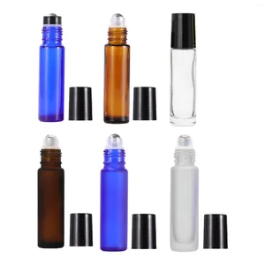 Botellas de almacenamiento Rollo de vidrio 10x en botella 10 ml Perfume interno contenedores cosméticos Perfumes Portables pequeños mini