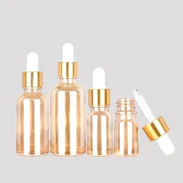 Bouteilles de rangement 10x15 ml 20 ml Bouteille d'endettement en verre pour les flacons liquides E avec pipette parfum cosmétique Huile essentielle 100 ml 50 ml 30 ml10 ml