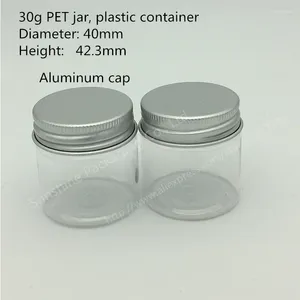 Botellas de almacenamiento 10x30g Jar de mascotas 30 gramos de crema de plástico 1 oz para un recipiente cosmético de 30 g de niños