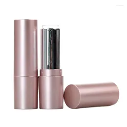 Opslagflessen 12,1 mm roze ronde ronde lippenstiftbuis lege plastic lip cosmetische verpakking container high -kwaliteit lipbalm containers 20/50 stcs