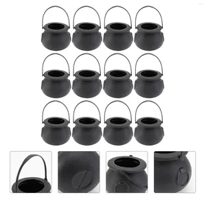 Bouteilles de stockage 12 chaudron noir sorcières porte-bonbons pots pots bouilloire fournitures de faveurs de fête