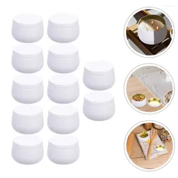 Opslagflessen 12 pc's buikpot geschenkdozen mason sieraden universele verpakkingsvaartuigen container tinplate canisters verpakking metaal