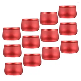 Bouteilles de stockage 12 pcs Belly Jar Boîtes faites à la main Boîtes à thé en fer blanc Boîtes cadeaux légères rondes