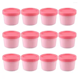 Opslagflessen 12 PCS Buttercream Masker Bottle Doos Face Container Cosmetics Pakket Lege roze sub-packing potten Multipurpose Travel