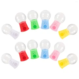 Botellas de almacenamiento 12 PCS Gumball Machine Mini Party Favors Pequeños dulces expendedores de dulces