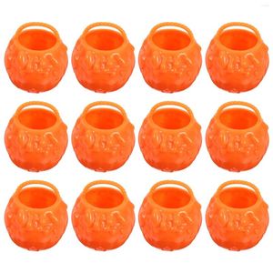 Bouteilles de rangement 12 pcs Toy Halloween Witch Backet Candy Jar Plastic Mini Witches Miniature Cauldron