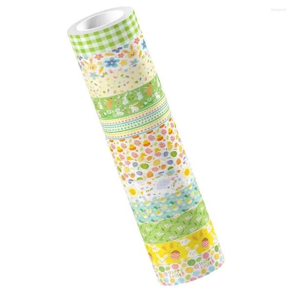 Bouteilles de rangement 12 rouleaux et ruban Washi, papeterie pour carnet de notes, bricolage, autocollants d'ongles polyvalents, impression, fournitures de Scrapbooking, décoration