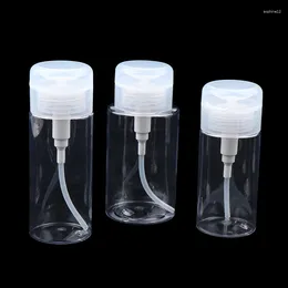 Opslag Flessen 120/150/200/300 ml Clear Lege Pomp Dispenser Vloeibare UV Gel Polish Nail Art schone Fles Cleanser Remover
