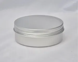 Opslagflessen 120G Aluminium Fles Pot Pot Thee Tin Gel Wax Dag Nacht Masker Crème Moisturizer Serum Art Nagel Huidverzorging Cosmetische Verpakking