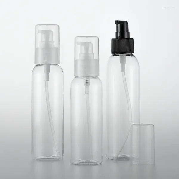 Bouteilles de rangement 120 ml 150 ml 200 ml Récipient cosmétique vide avec lotion Pompe de soins de soins de la peau