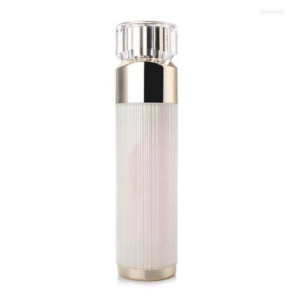 Bouteilles de stockage 120 ml de forme doublée de diamant en plastique acrylique pompe bouteille lotion/émulsion/fond de teint/sérum/toner Essence soins de la peau/cosmétique