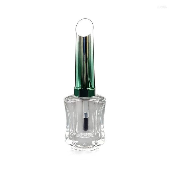 Bouteilles de stockage 12ml Bouteille de vernis à ongles transparente vide Portable Brush Art Container Glass Oil