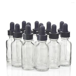 Opslag Flessen 12 Stuks 1 Oz 30Ml Clear Glazen Druppelflesje Met Oogpipetten Voor Essentiële Oliën Argan e Vloeistof Lege Hervulbare