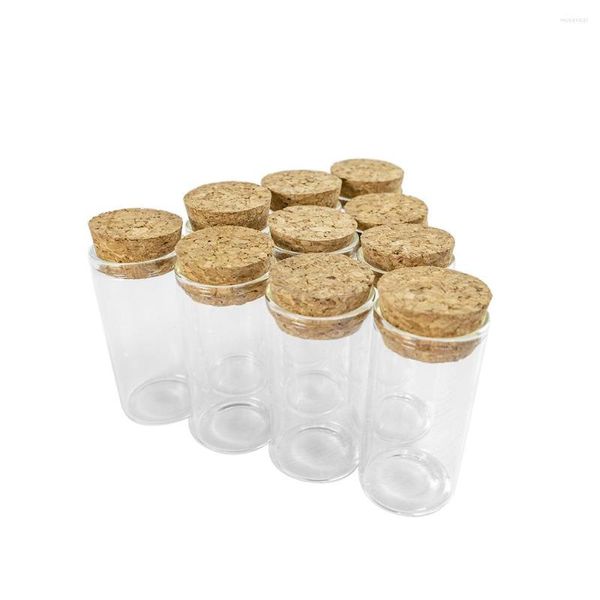 Bouteilles de stockage 12 pièces 25 ml taille 30 60mm Tube à essai avec bouchon en liège pots à épices flacons bricolage artisanat