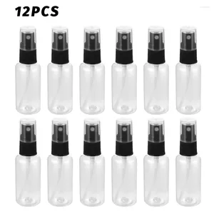 Bouteilles de rangement 12pcs 30 ml d'atomiser transparent vide réutilisable rechargeable petit maquillage de voyage portable fin