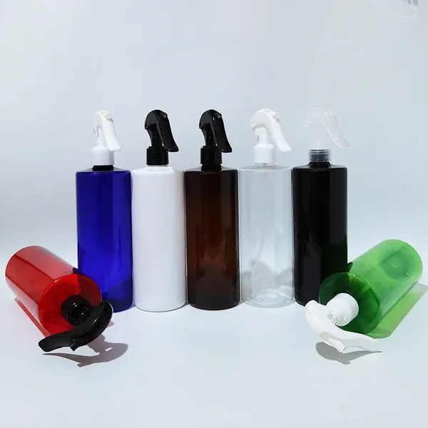 Botellas de almacenamiento 12pcs 500 ml Bottador de plástico vacío Bombas de agua del rociador de agua utilizada para flores Bomba de pulverización de maquillaje para el hogar 17 oz