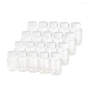 Bouteilles de stockage 12 pièces 50 ml/80 ml bouteille rechargeable lotion en plastique avec bouchon à vis récipient d'échantillon cosmétique mini liquide de voyage PET