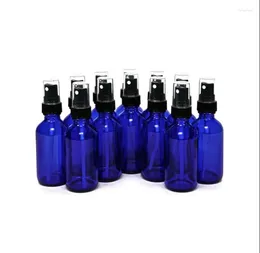 Bouteilles de rangement 12pcs / lot 60 ml Conteneur de parfum Rechargeable Emballage cosmétique Budper 60 cm3 pour le parfum d'huile essentielle de toner
