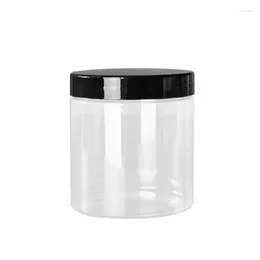Opslagflessen 12 -stks Plastic Crème Jars Voorbeeld schoonheidscontainers met lekbestendige brede mond 89 mmdia reisfles voor toiletartikelen 500 ml
