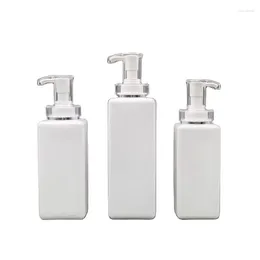 Opslagflessen 12 stuks Plastic Douchegel Fles Vierkant Wit Cosmetisch Hervulbaar 300 ml 400 ml 500 ml 600 ml 750 ml Lege Shampoo Lotion Pomp