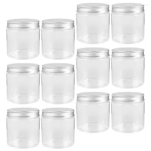 Bouteilles de stockage 12pcs scellés Mason Jars Fruit Jelly Réutilisable Mini Conteneurs alimentaires avec couvercle en aluminium