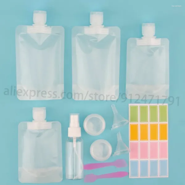 Botellas de almacenamiento 12pcs cosméticos kit de subpotencias para mascotas botella de loción recargadora de loción recargable recipiente de líquido portátil