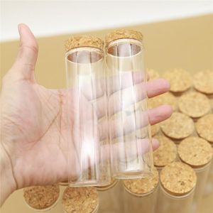 Opslagflessen 12 -stuks 37 120 mm 100 ml kurken glas lege testbuis potcontainer diy kruidenpottencontainers