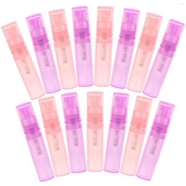 Bouteilles de rangement 15 pc récipieurs en plastique petite bouteille de parfum rechargeable pulvérisation de voyage portable de voyage