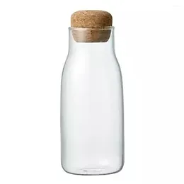 Opslagflessen 150/300/600 ml Glastank Praktische borosilicaatpotten voor restaurantwarmte-resistent