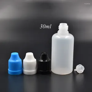 Botellas de almacenamiento 150 Uds 20ml 30ml 50ml PE botella cuentagotas de plástico con tapa a prueba de niños para jugo de ojos líquido YZHDC