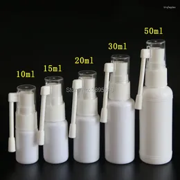 Opslagflessen 15 ml 20 ml 30 ml 50 ml reizen Witte plastic gezondheid Nasale keel Fijne mistpomp Spuitfles F983