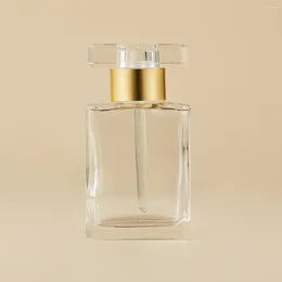 Opslagflessen 15 ml essentie fles vierkante dop parfum individuele glazen olie druppel stick essentieel helder leeg