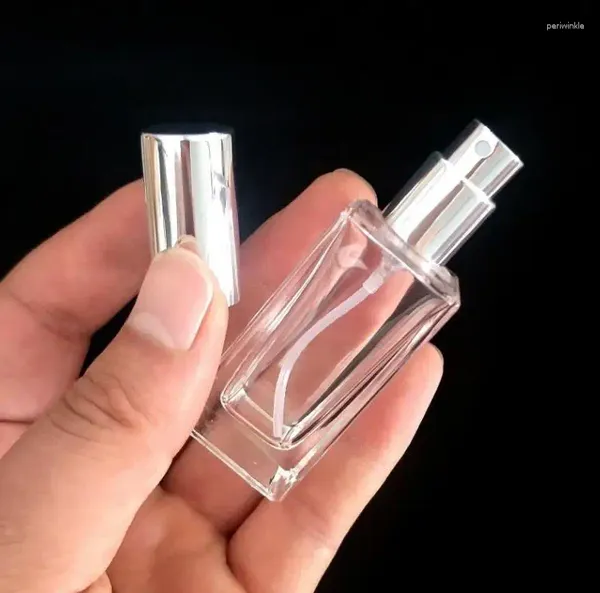 Botellas de almacenamiento de 15 ml Bottilla de perfume de vidrio portátil transparente de viaje vacío rociador cosmético SN1537