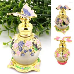 Bouteilles de rangement 15 ml de parfum bouteille rechargeable huile essentielle papillon / libellule motif de luxe arabe style dubaï vide