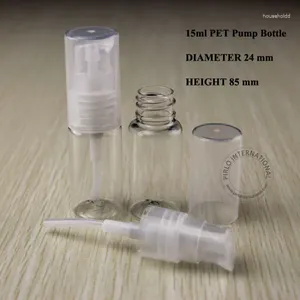 Bouteilles de rangement 15 ml Pumpe de lotion pour animaux de compagnie bouteille de pulvérisation en plastique Emballage cosmétique en plastique pour émulsion Gel de gel de gel crème