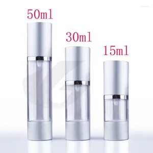 Opslagflessen 15 ml x 20 leeg monster Airless Pump Cosmetische aluminium container 15G Small Lotion Vacuüm Oogcrème Gel