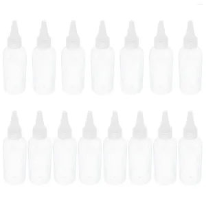 Bouteilles de stockage 15pcs Squeeze Distribution Buse Astuce Bouteille Conteneur rechargeable Distributeur de condiments vides pour sauces de peinture au sable