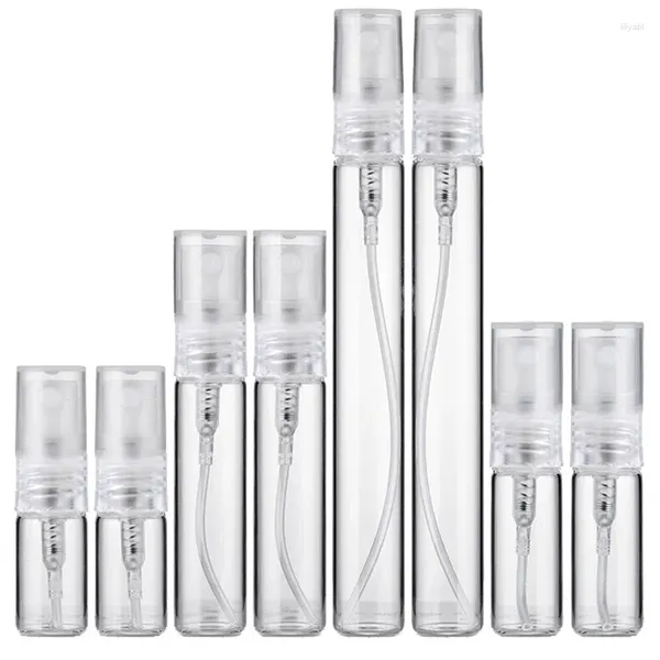 Bouteilles de rangement 16pcs bouteille de parfum en verre portable rechargeable récipient d'atomiseur de pulvérisation des femmes