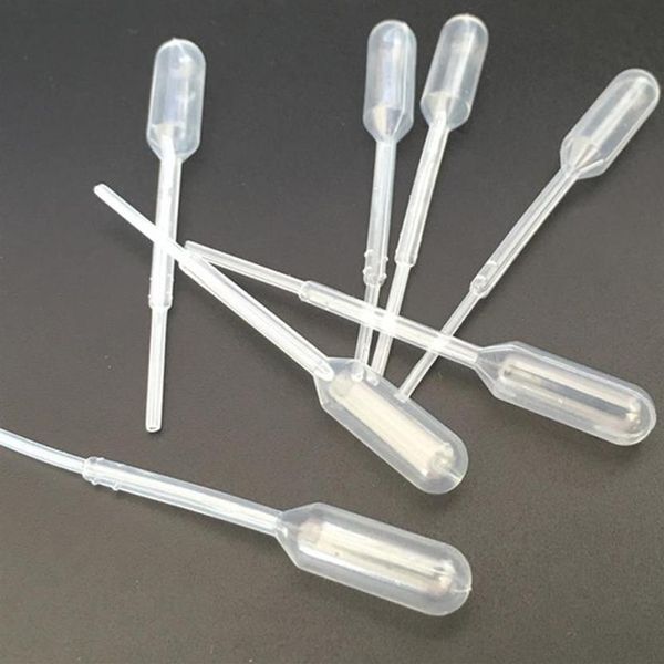 Bouteilles de stockage 1800 pièces 0 2 ML Pipettes de transfert graduées jetables en plastique Pipette Pipette School Experimental 228o