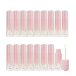 Opslagflessen 18 stks/pack 4 ml 4g lege roze lipgloss buis plastic navulbare vloeistof lippenstiftcontainer draagbare lipgloss monster fles