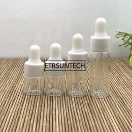 Bouteilles de rangement 1 ml 2 ml 3 ml 5ml Mini verre goutte à compte-gouttes vide vial huile rechargeable F1469