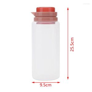 Bouteilles de stockage 1 PC 1.5L boîte alimentaire en plastique grains séchés réservoir bocaux cuisine Cookie scellé avec bouchon à vis et tasse graduée