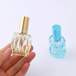 Bouteilles de stockage 1PC 10ml vague à motifs coloré verre distributeur de parfum bouteille Portable vaporisateur rechargeable atomiseur parfum vide